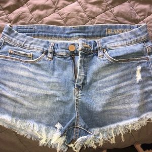 Blank NYC Light Wash Denim Shorts